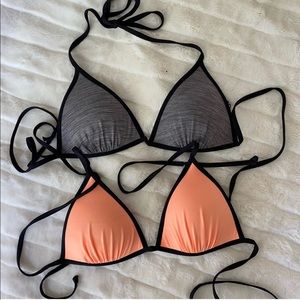 Two H&M strappy supportive swim tops✨💙